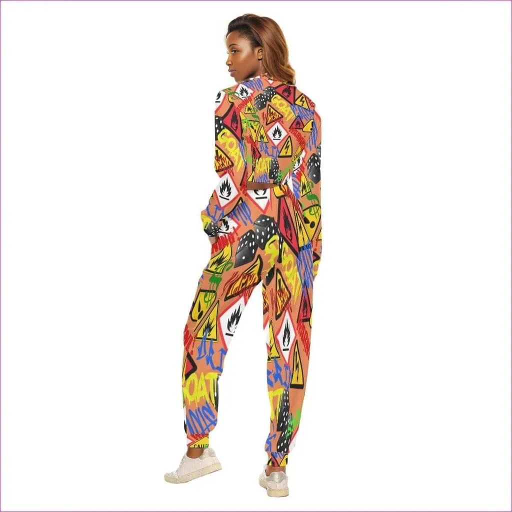 Hazard Womens Crop Sweatsuit