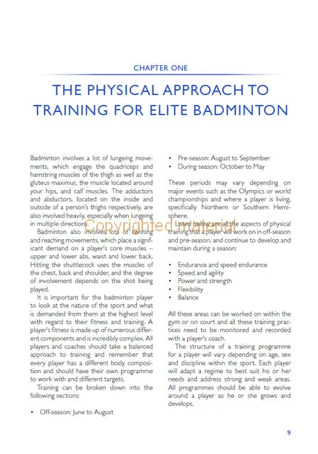 High Performance Badminton