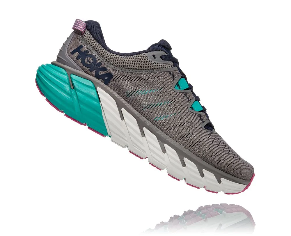 'HOKA' Women's Gaviota 3 - Sharkskin / Outer Space