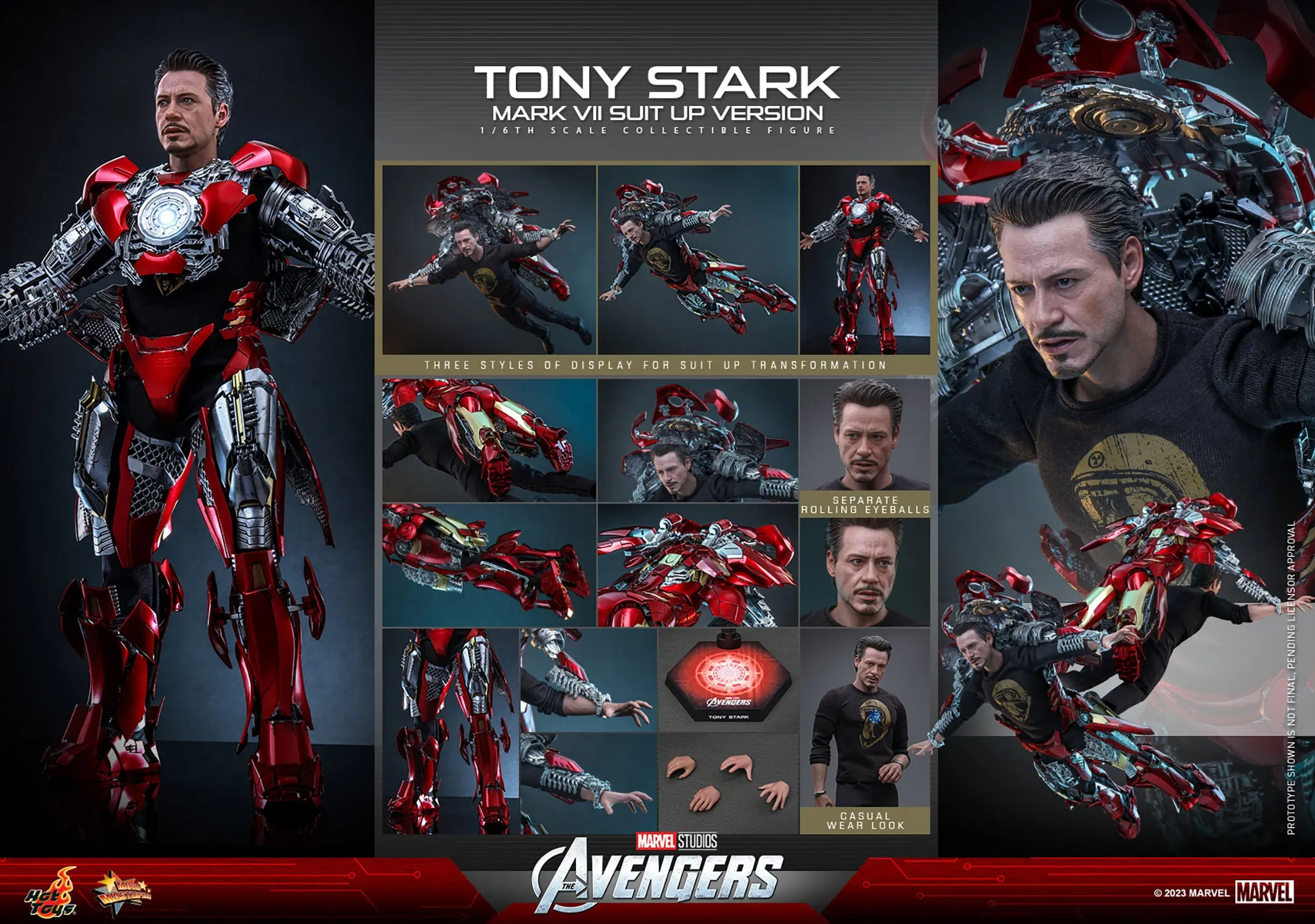 Hot Toys Tony Stark (Mark VII Suit-Up Version) *Pre-order