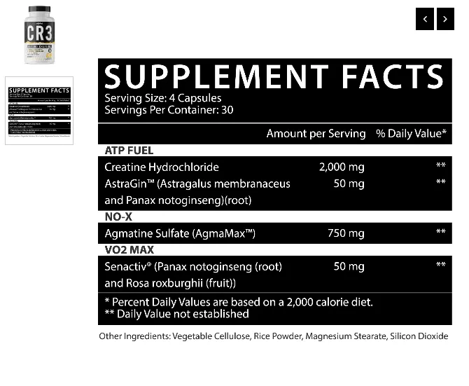Inspired Nutraceuticals CR3 120 Capsules