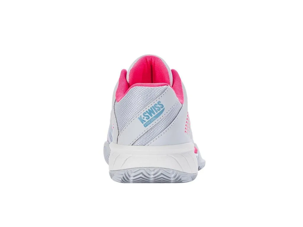 K-Swiss Express Light 3 HB Womens Badminton Shoes - Arctic / White / Neon Pink