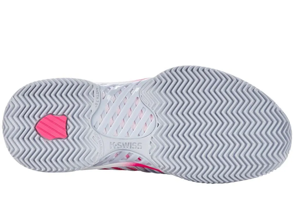 K-Swiss Express Light 3 HB Womens Badminton Shoes - Arctic / White / Neon Pink