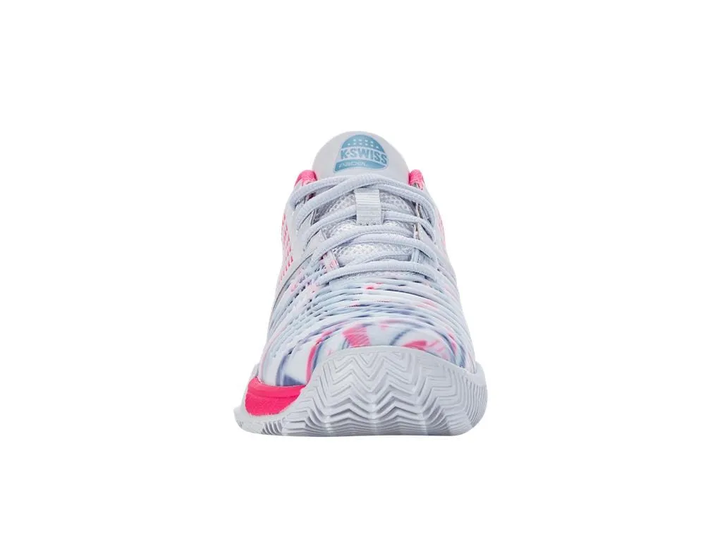 K-Swiss Express Light 3 HB Womens Badminton Shoes - Arctic / White / Neon Pink