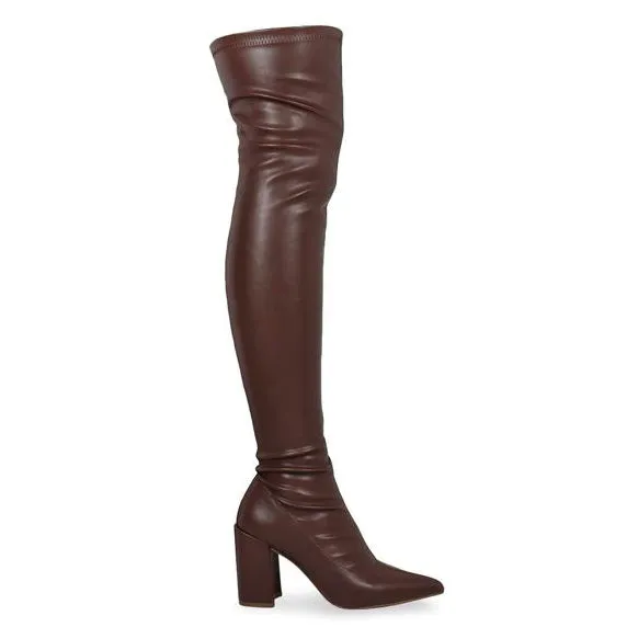 KATANA-2/21 Brown Faux Leather