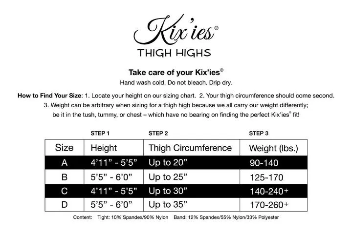 Kix’ies Whitney with Red Back Seam