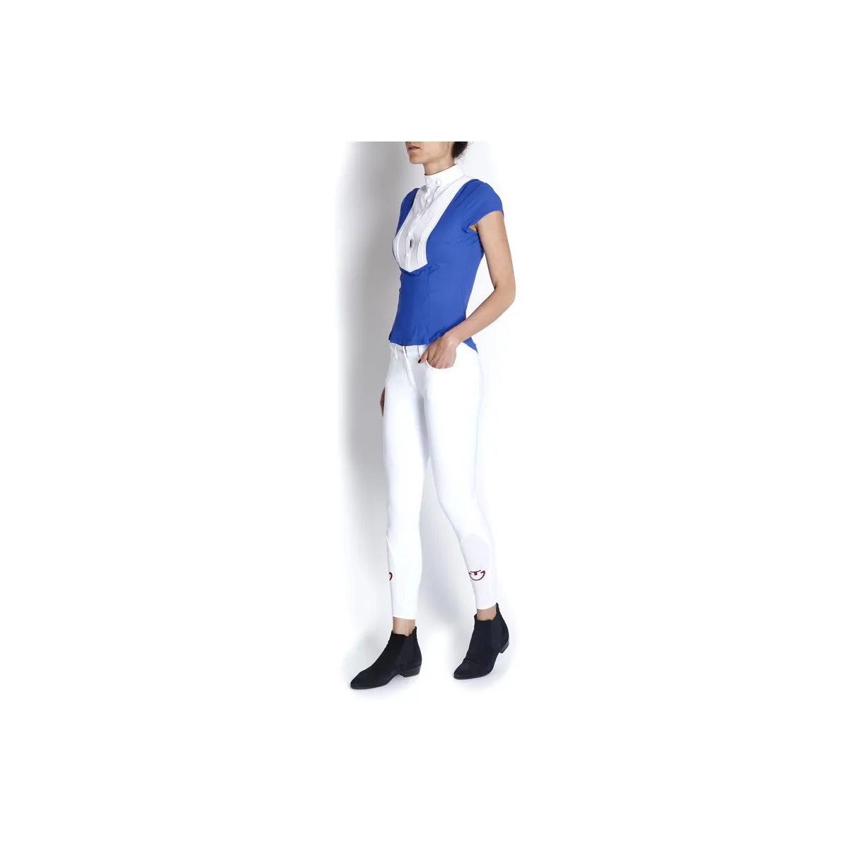 LADIES HIGH TECH FABRIC BREECHES BY CAVALLERIA TOSCANA. COL. WHITE