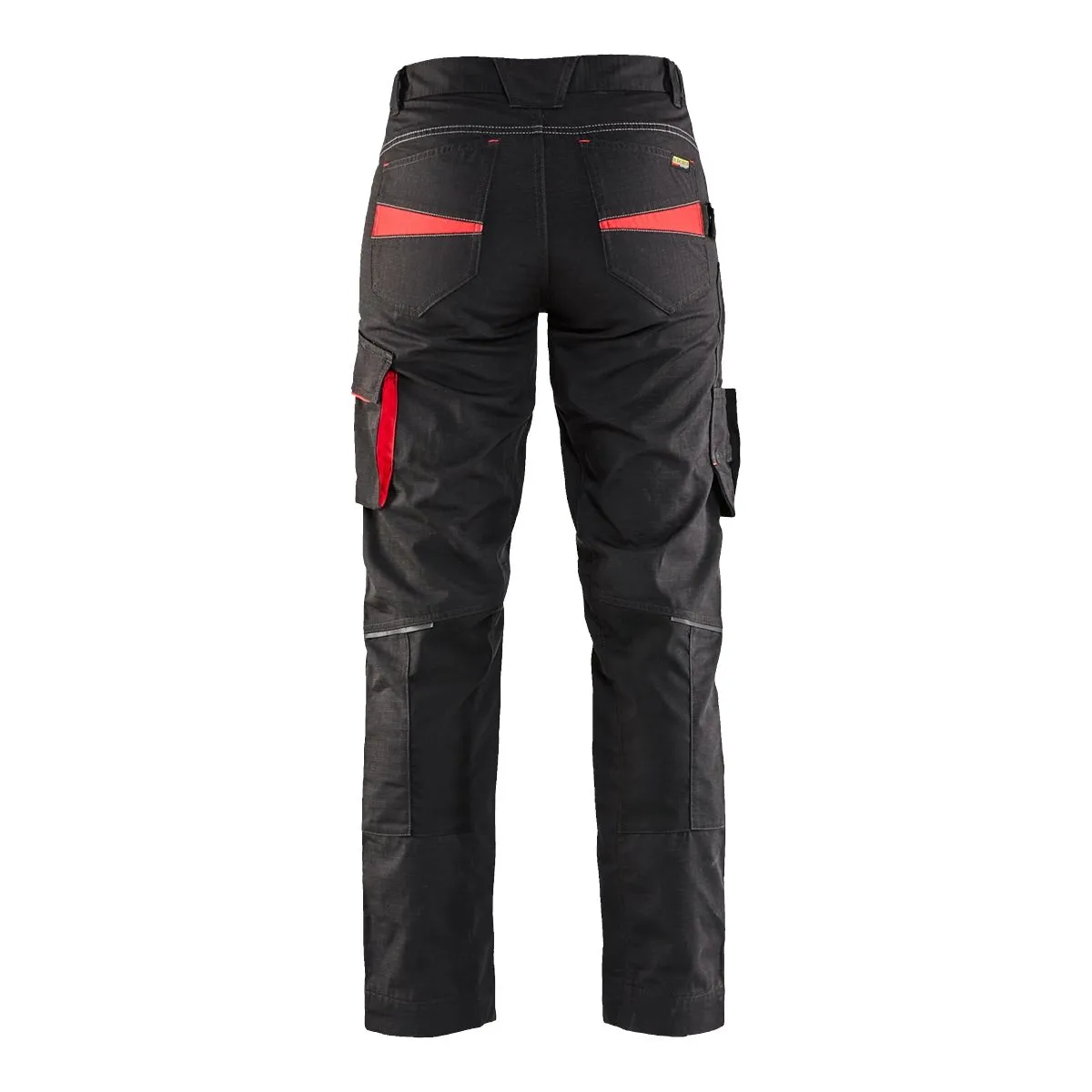 Ladies&#x20;Service&#x20;Trousers&#x20;With&#x20;Stretch&#x20;7195&#x20;Zwart&#x2F;Rood&#x20;-&#x20;Bl&#xE5;kl&#xE4;der