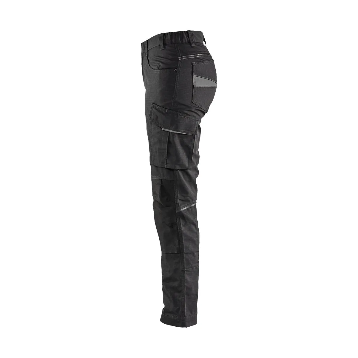 Ladies&#x20;Service&#x20;Trousers&#x20;With&#x20;Stretch&#x20;7195&#x20;Zwart&#x2F;Rood&#x20;-&#x20;Bl&#xE5;kl&#xE4;der