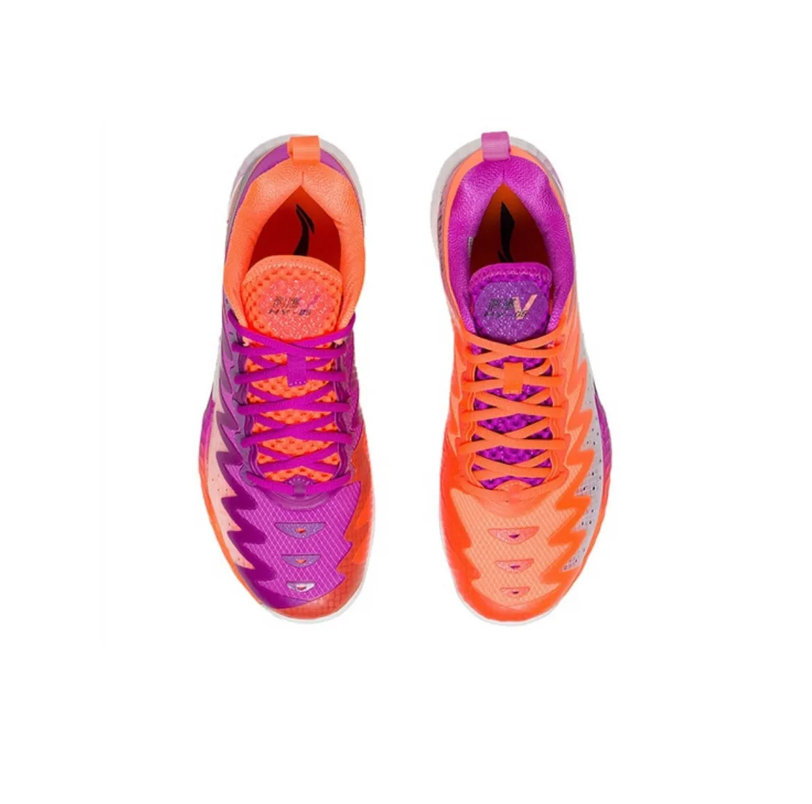 Li Ning Gyrfalcon V Competition Badminton Shoes - Orange/Purple