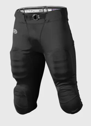 New Rawlings Slotted Football Pants Adult Size Large - Black
