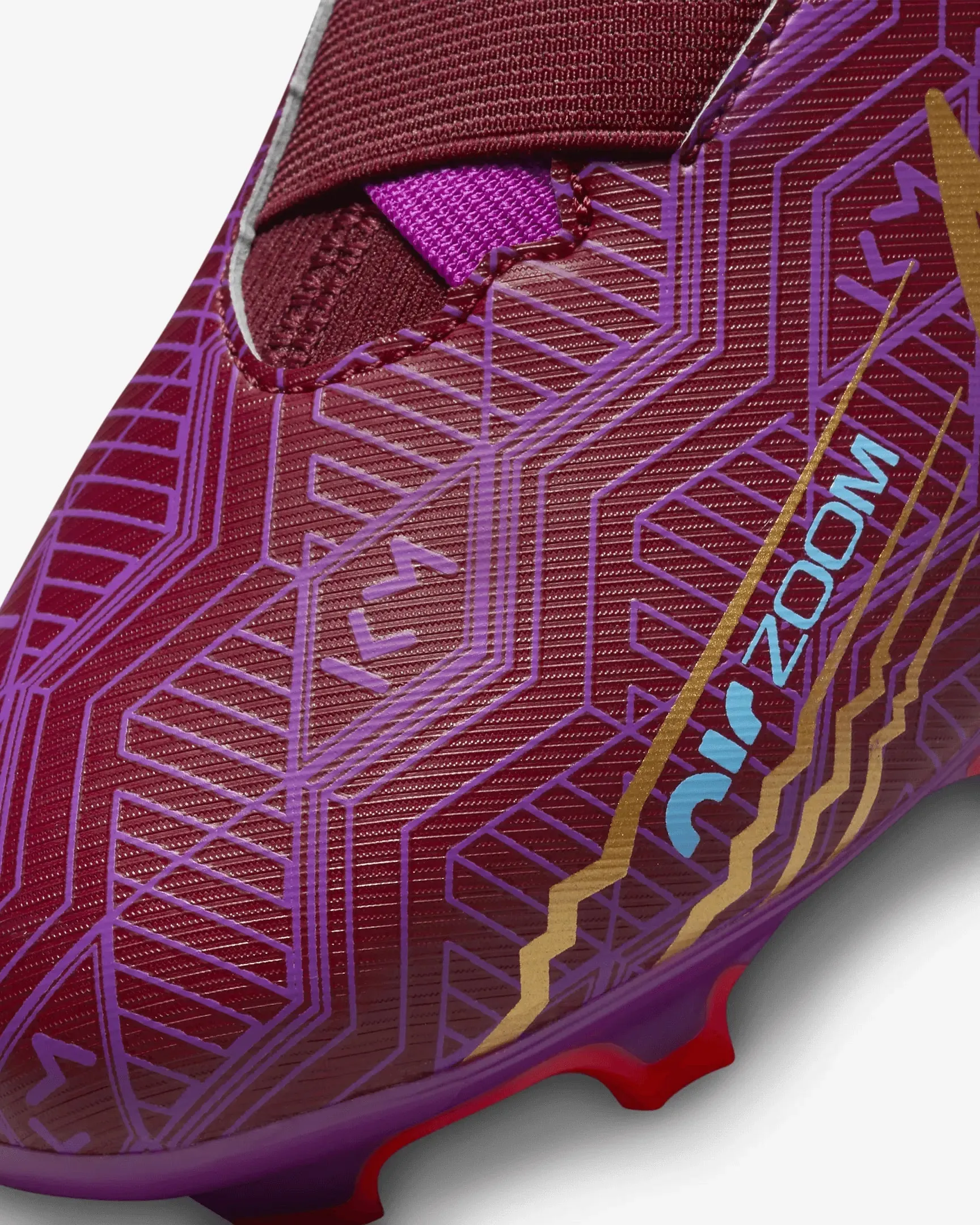 Nike Jr Zoom Vapor 15 Academy KM FG/MG - Dark Beetroot-Gold