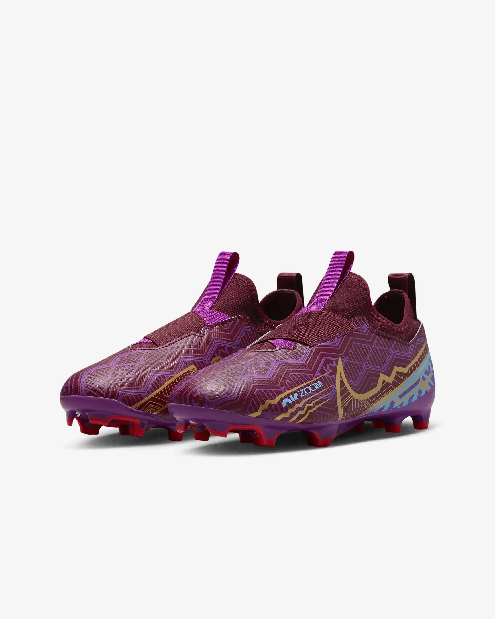Nike Jr Zoom Vapor 15 Academy KM FG/MG - Dark Beetroot-Gold