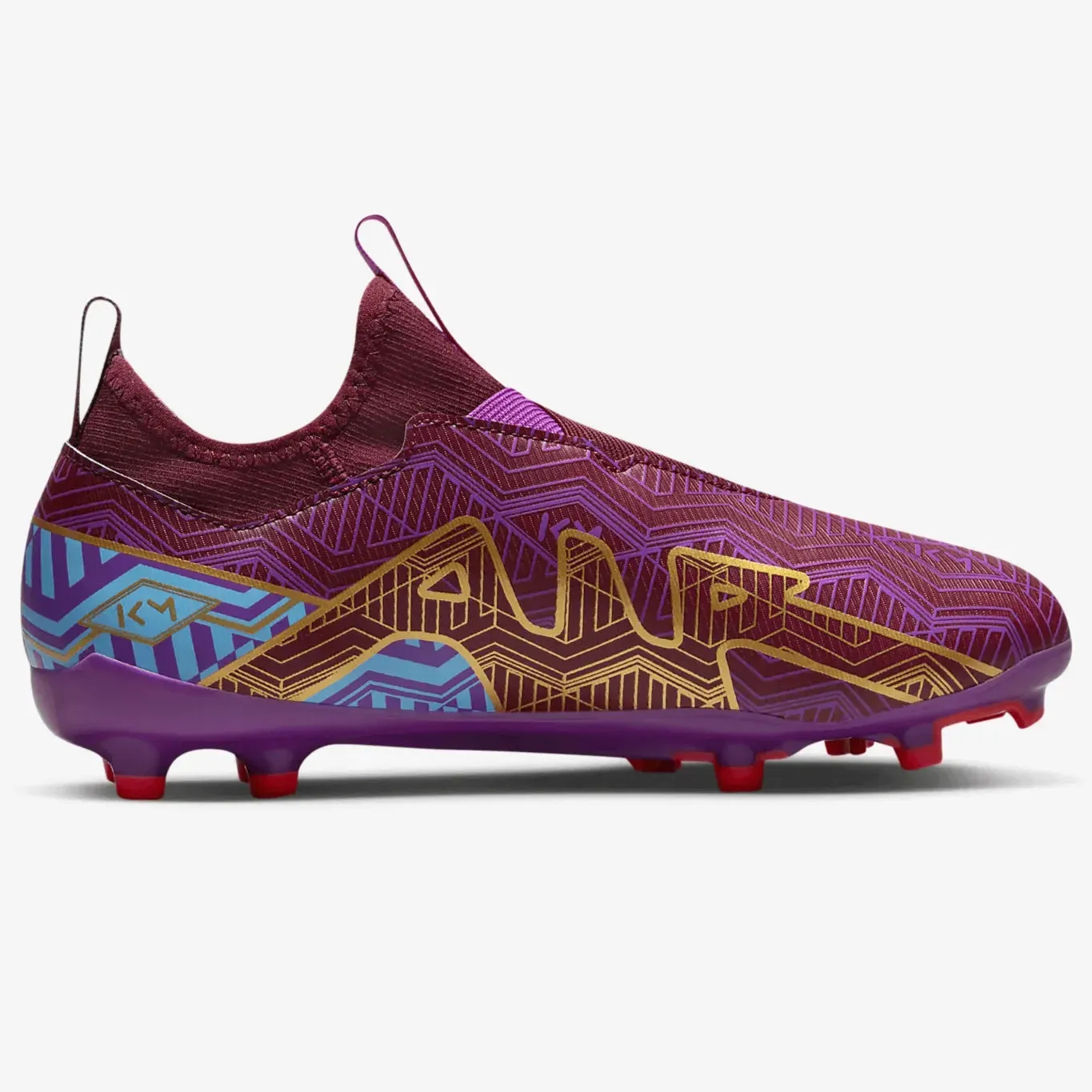 Nike Jr Zoom Vapor 15 Academy KM FG/MG - Dark Beetroot-Gold