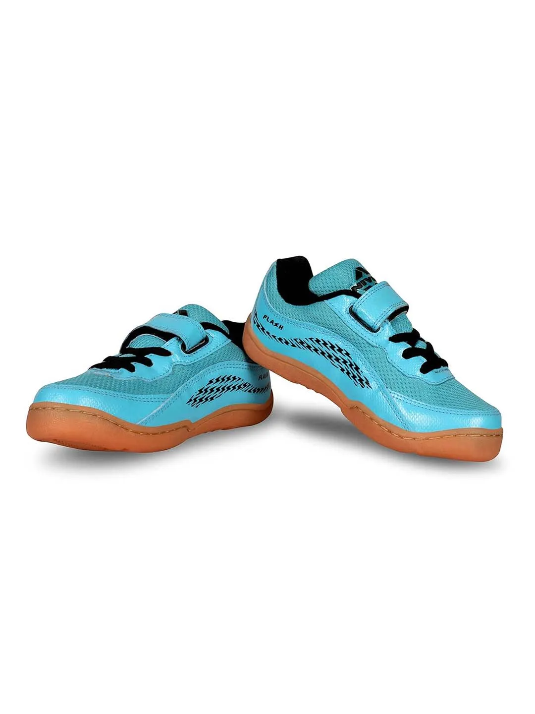 Nivia�Flash Badminton Shoes For Kids (Sky Blue/Black)