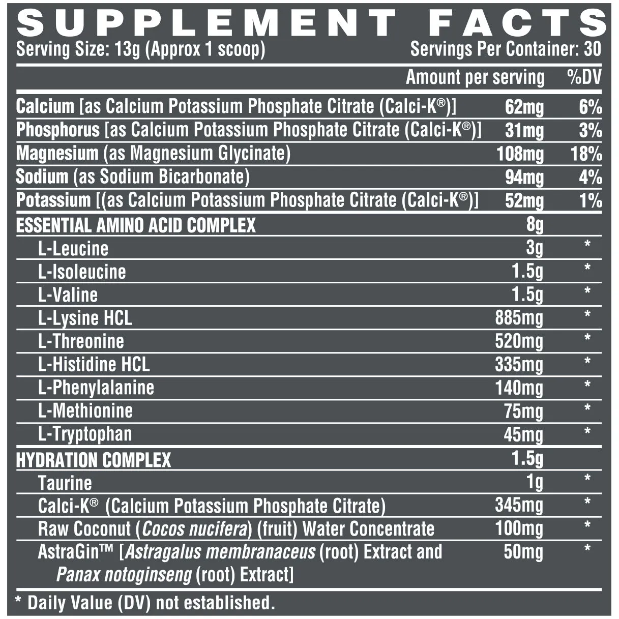 Nutrex EAA  Hydration 30 Servings