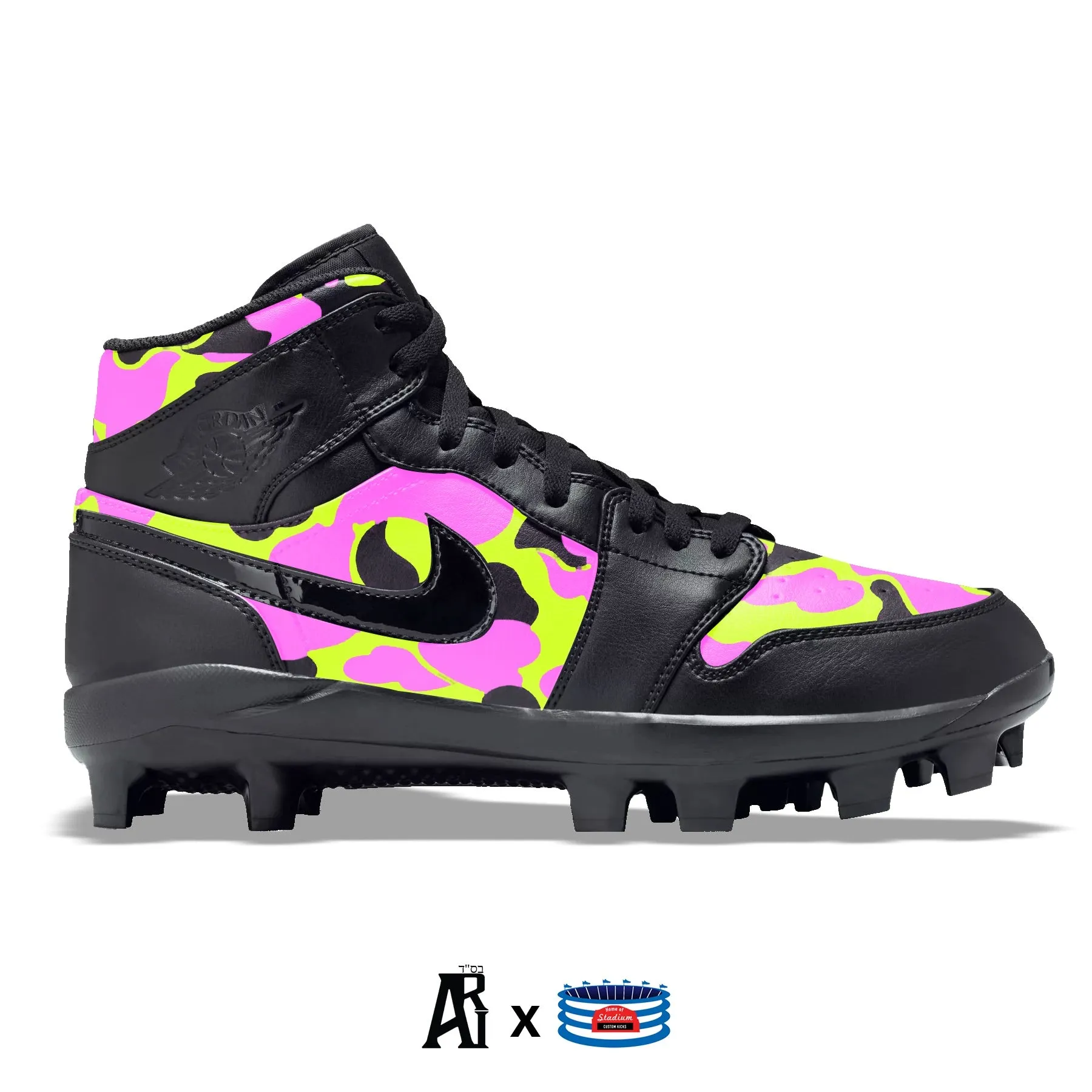 "Lemonade Camo" Jordan 1 Retro Cleats