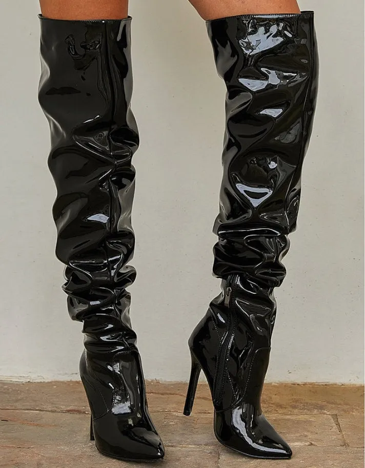 “Riwana' Thigh High Boots