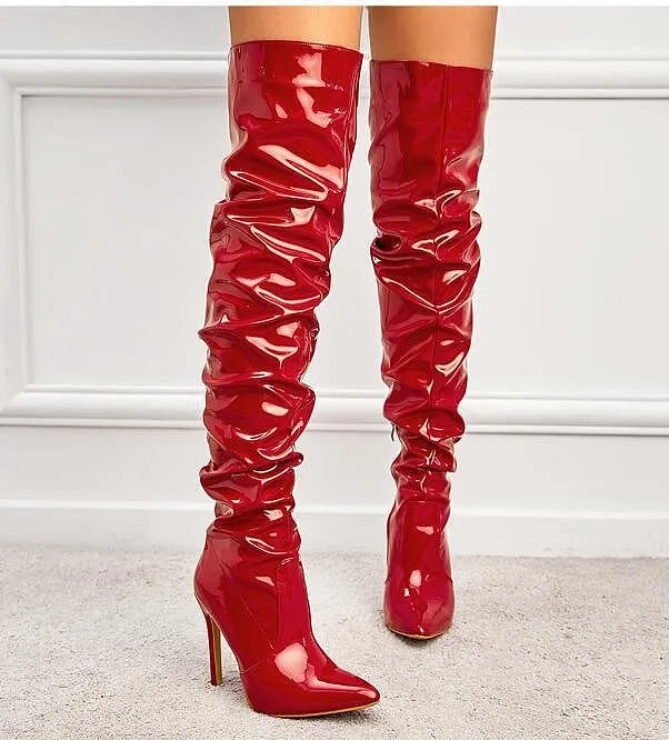“Riwana' Thigh High Boots