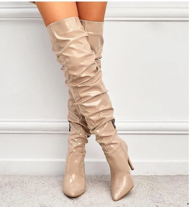 “Riwana' Thigh High Boots