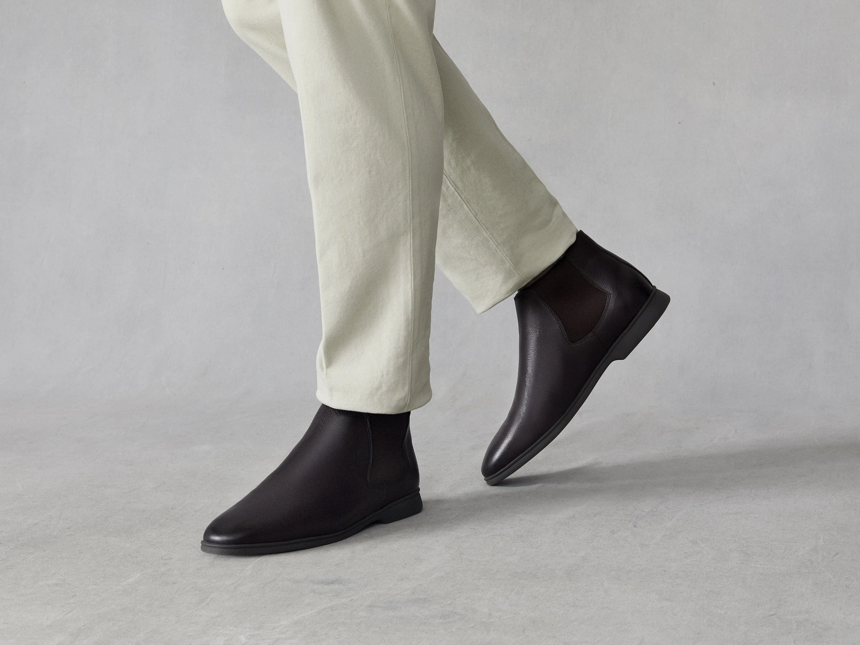 Rover in Boots Dark Brown Grain Calf with Shearling Lining