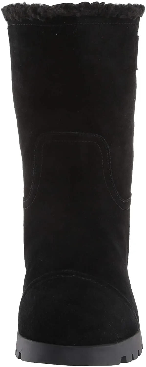 Sam Edelman Kaylie Black Suede Shearling Weather Lined Snow Winter Boots