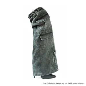 SCANDALOUS-22 THIGH HIGH FUNCTIONAL POCKET - WASH DENIM