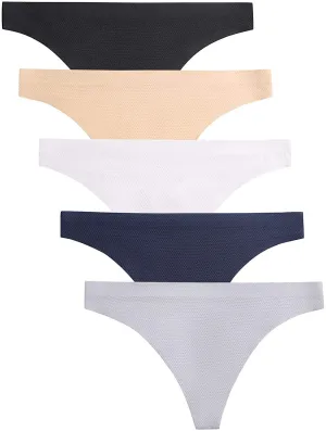 Seamless Thongs for Women No Show Thong Underwear Women