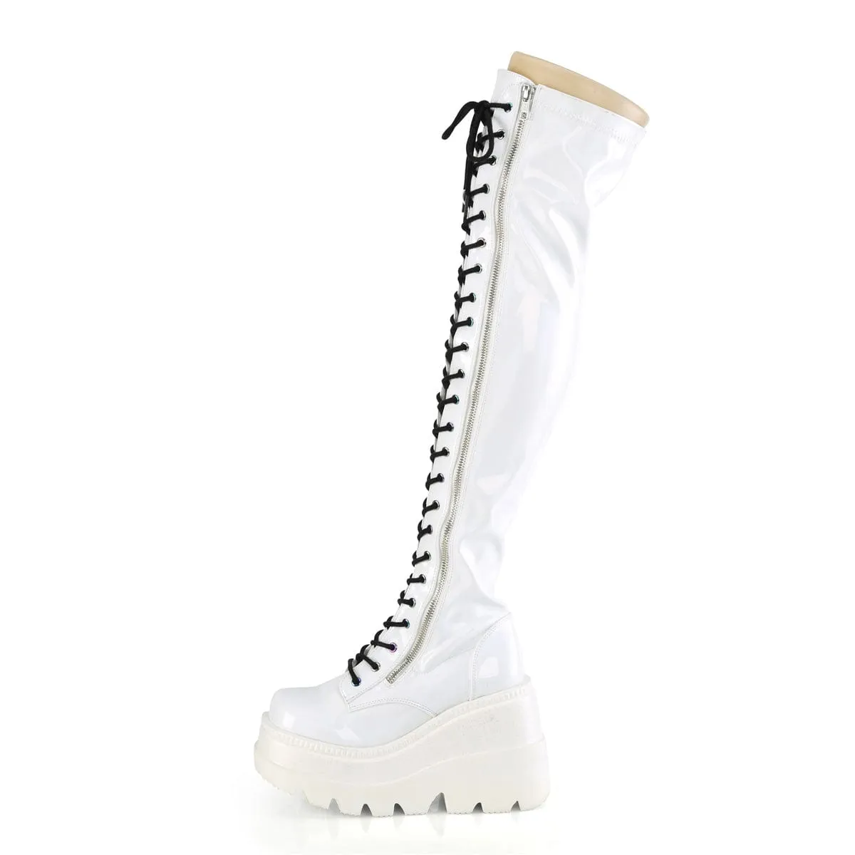 SHAKER-374 White Hologram Stretch Patent