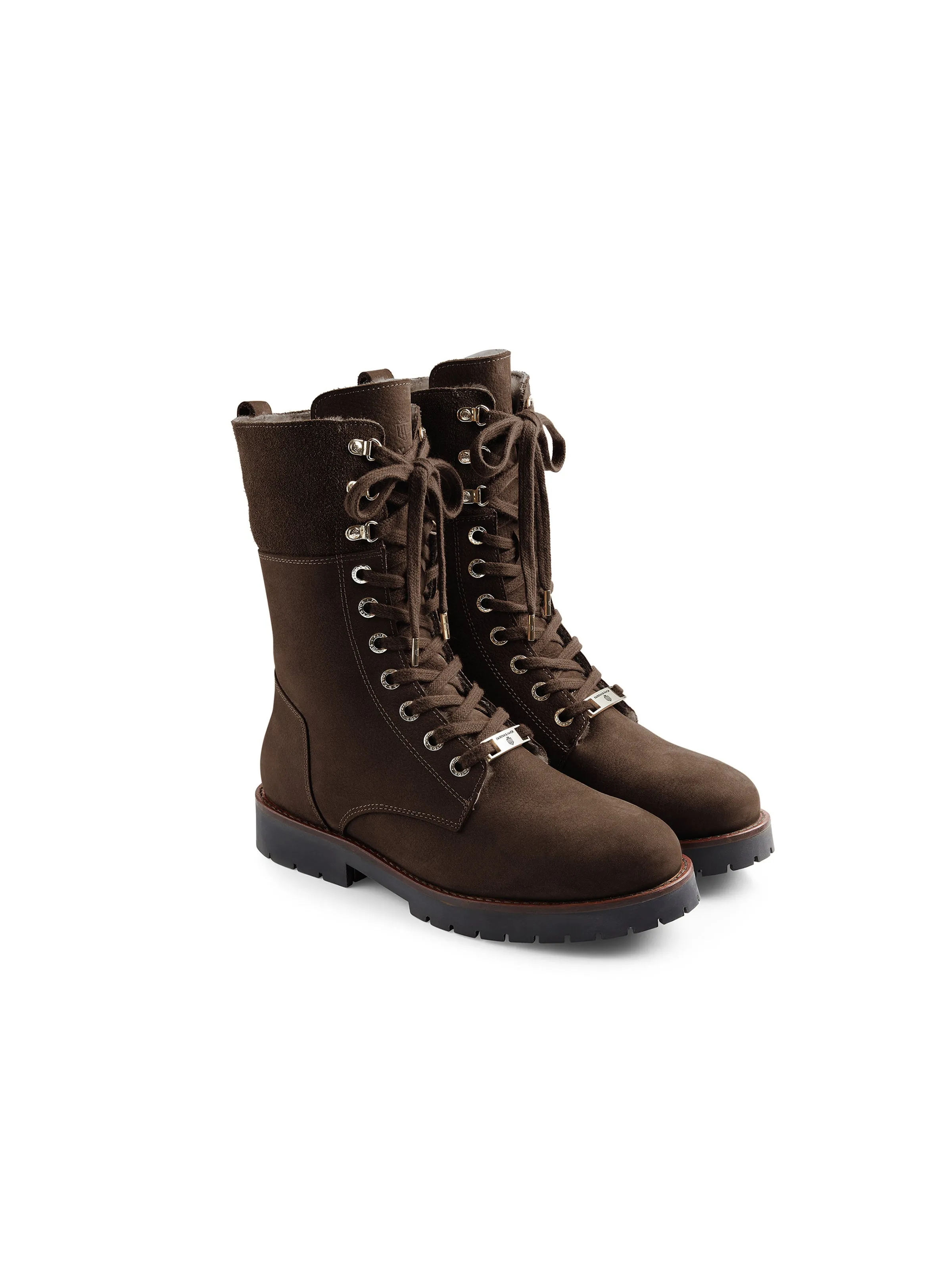 Shearling Lined Anglesey - Chocolate Nubuck