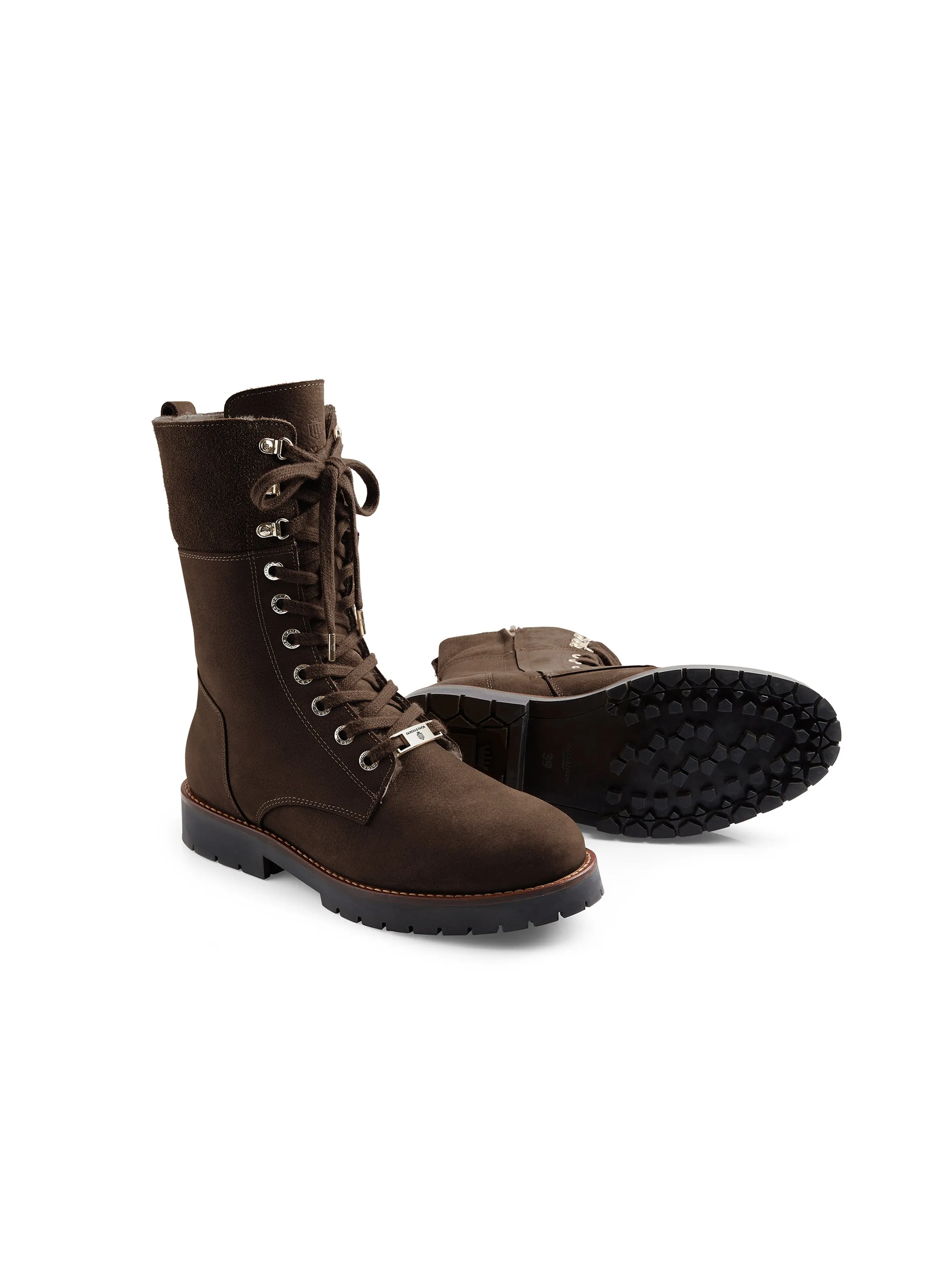 Shearling Lined Anglesey - Chocolate Nubuck