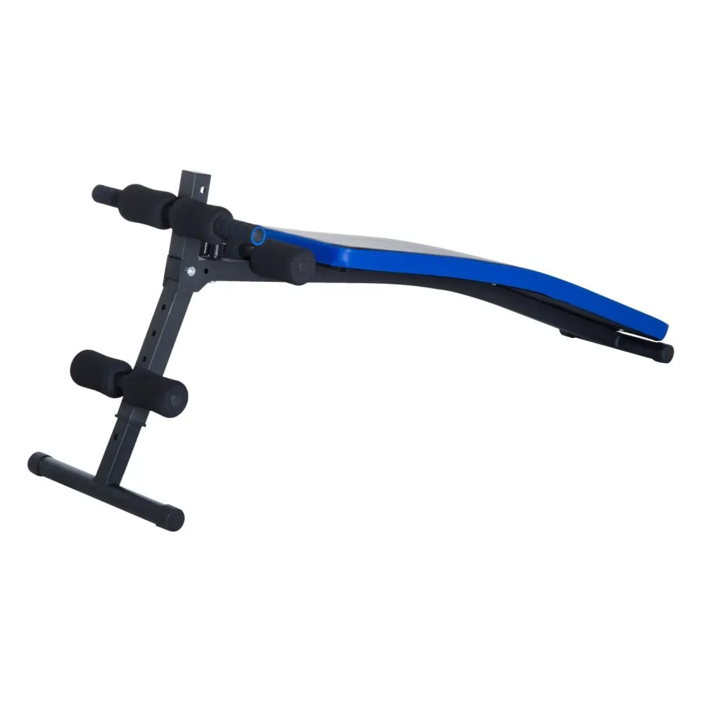 Sit-up Workout Bench, Steel-Black/Blue