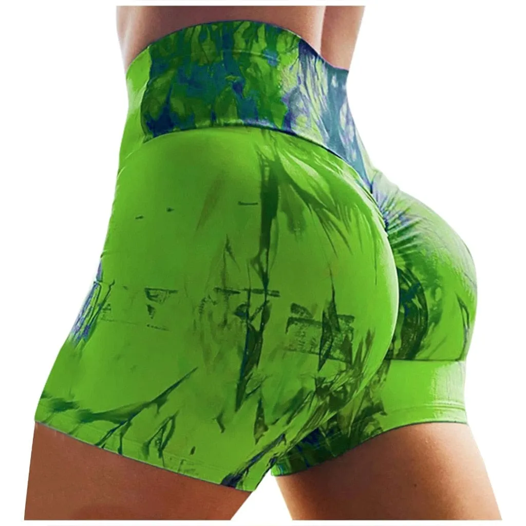 Thigh Dye high waist spandex shorts