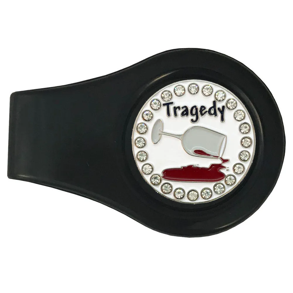 Tragedy Golf Ball Marker With Colored Clip