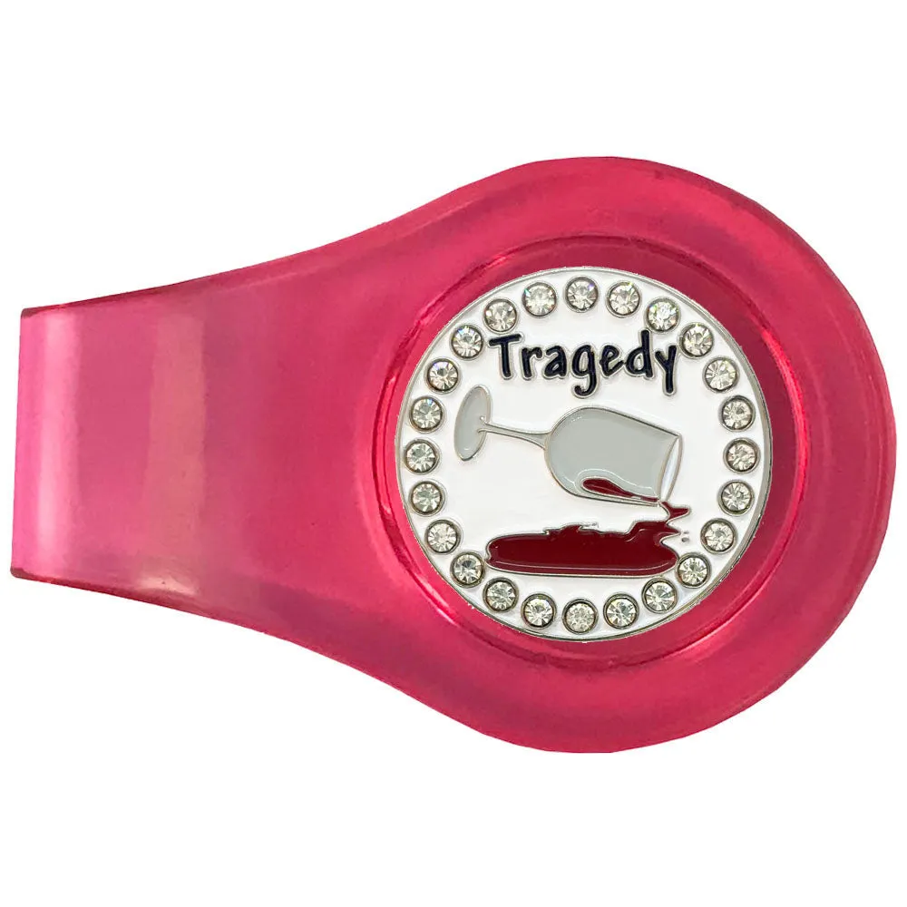 Tragedy Golf Ball Marker With Colored Clip