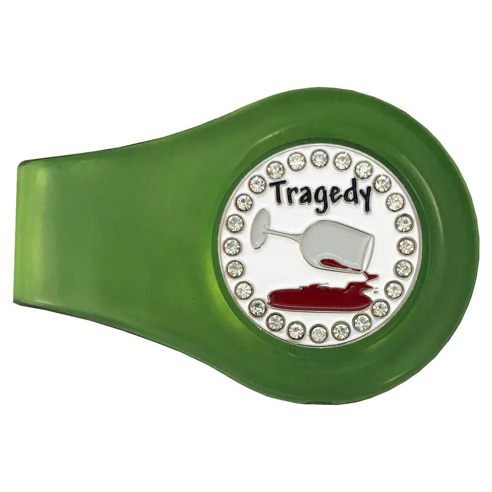 Tragedy Golf Ball Marker With Colored Clip