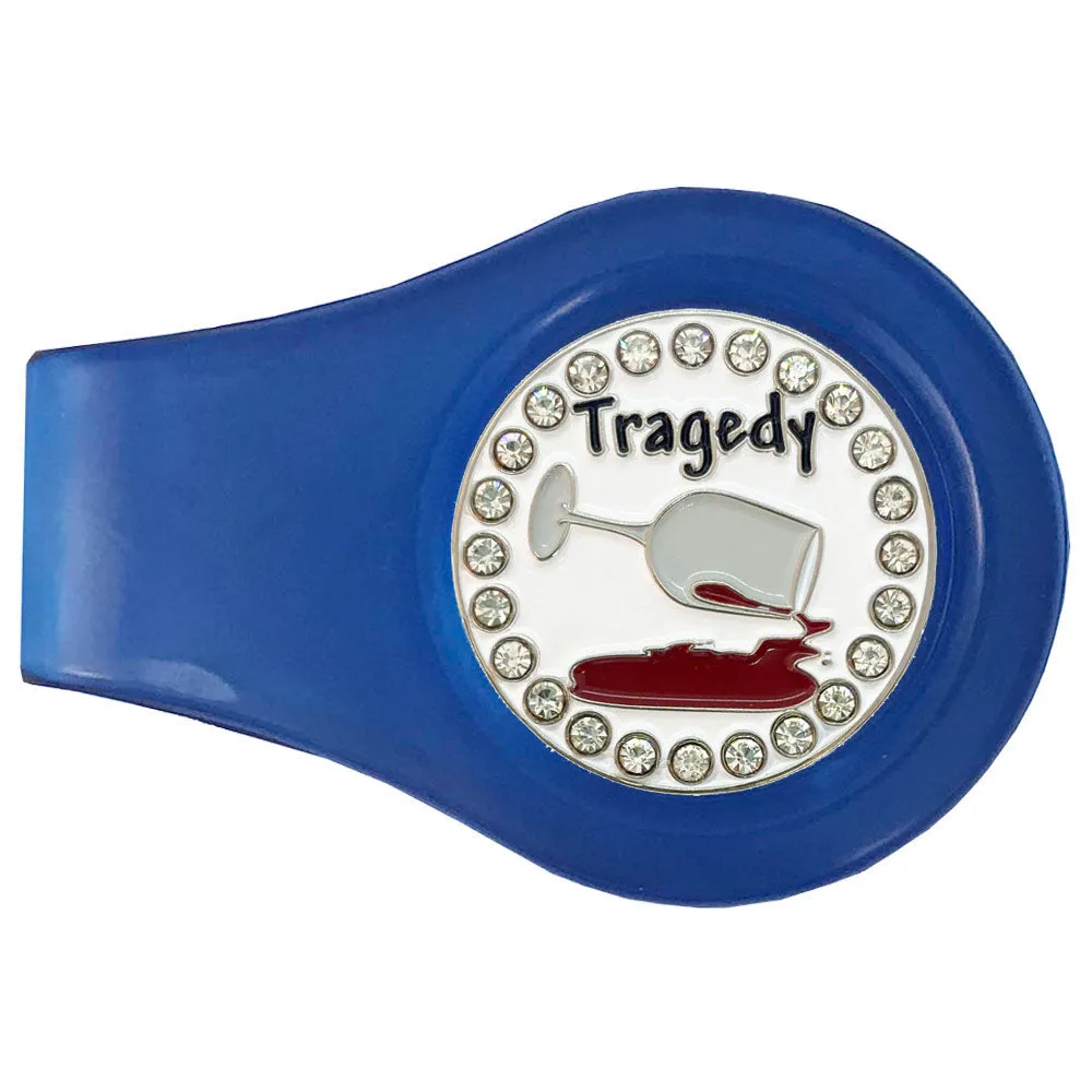 Tragedy Golf Ball Marker With Colored Clip