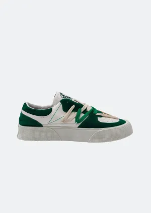 Two-Tone Leather Suede Sneakers