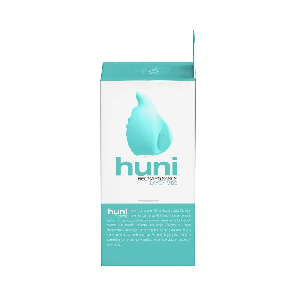 VeDO Huni Rechargeable Finger Vibe Tease Me Turquoise