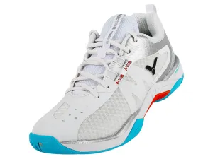Victor [S82II AS White/Silver] Court Shoes