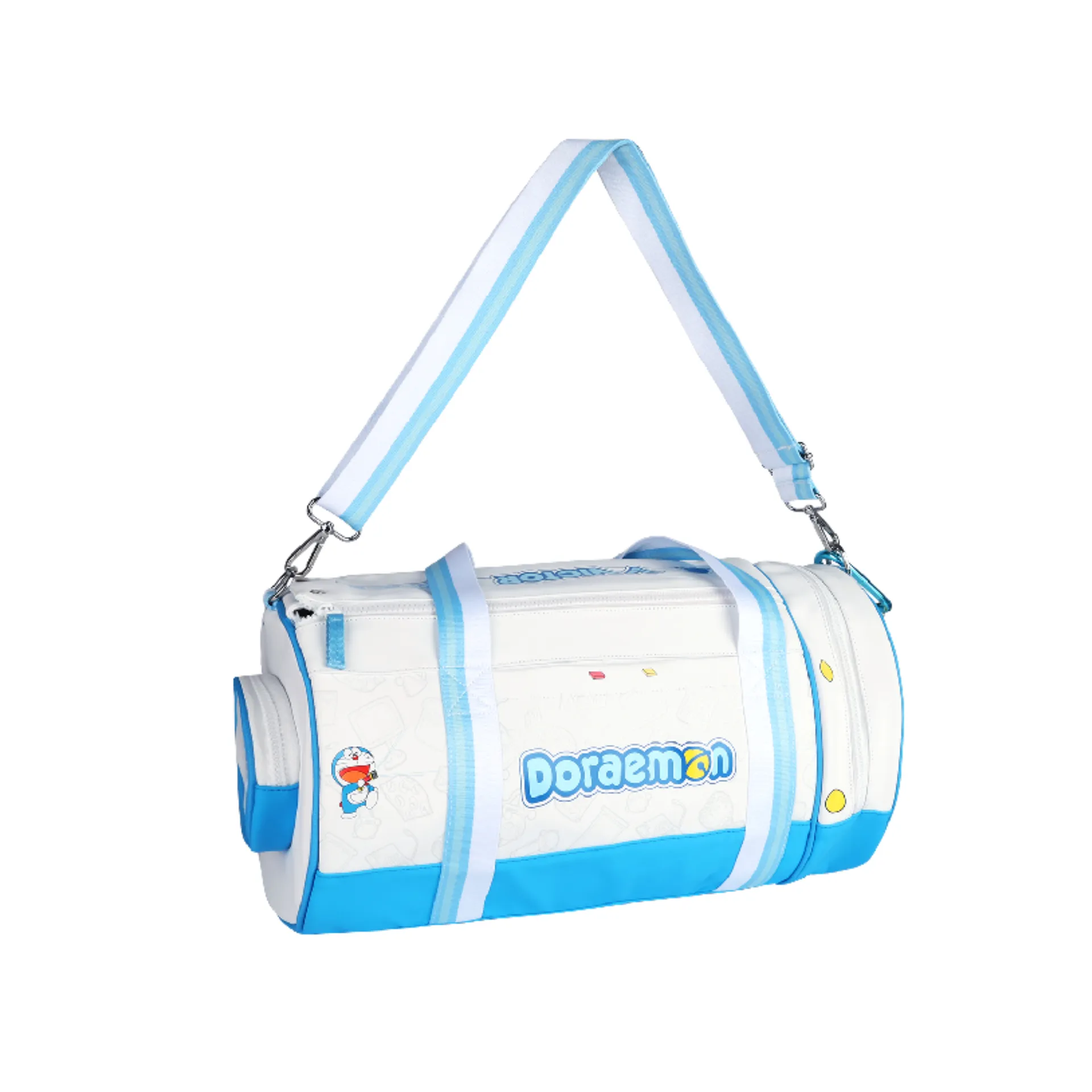 Victor X Doraemon BG5535DRM Travel Bag [White/Hawaiian Blue]