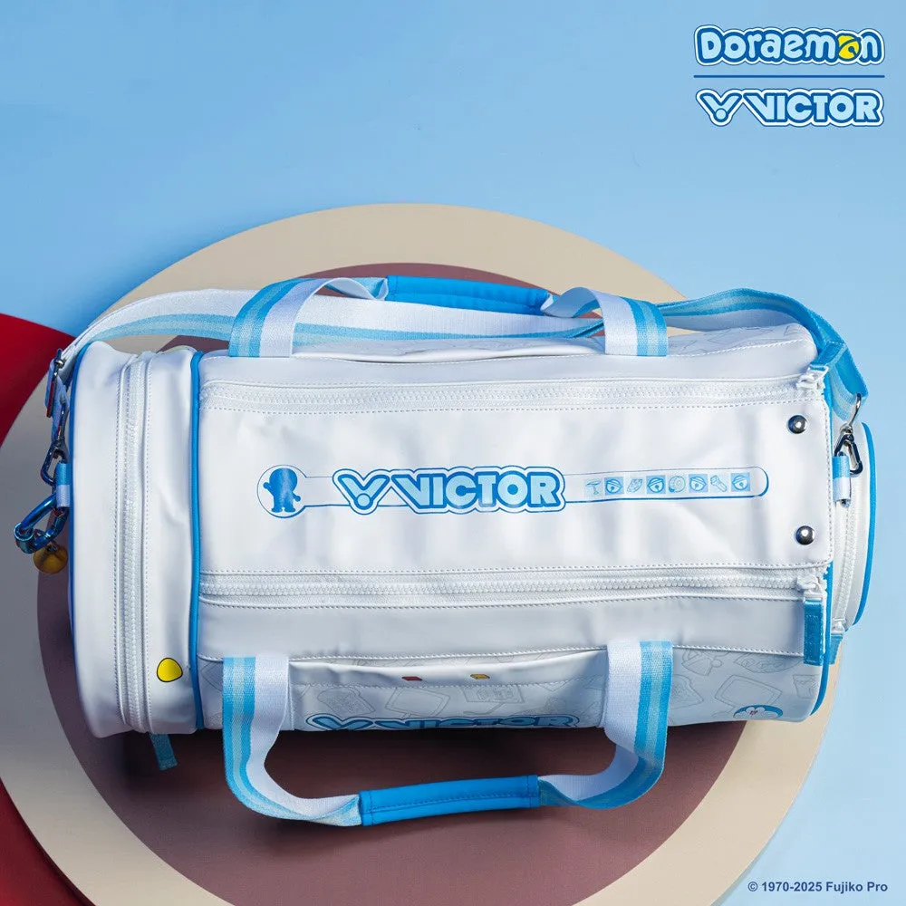Victor X Doraemon BG5535DRM Travel Bag [White/Hawaiian Blue]