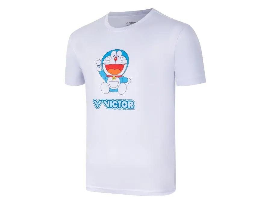 [VICTOR X DORAEMON] T-501DRM A Unisex White Shirt