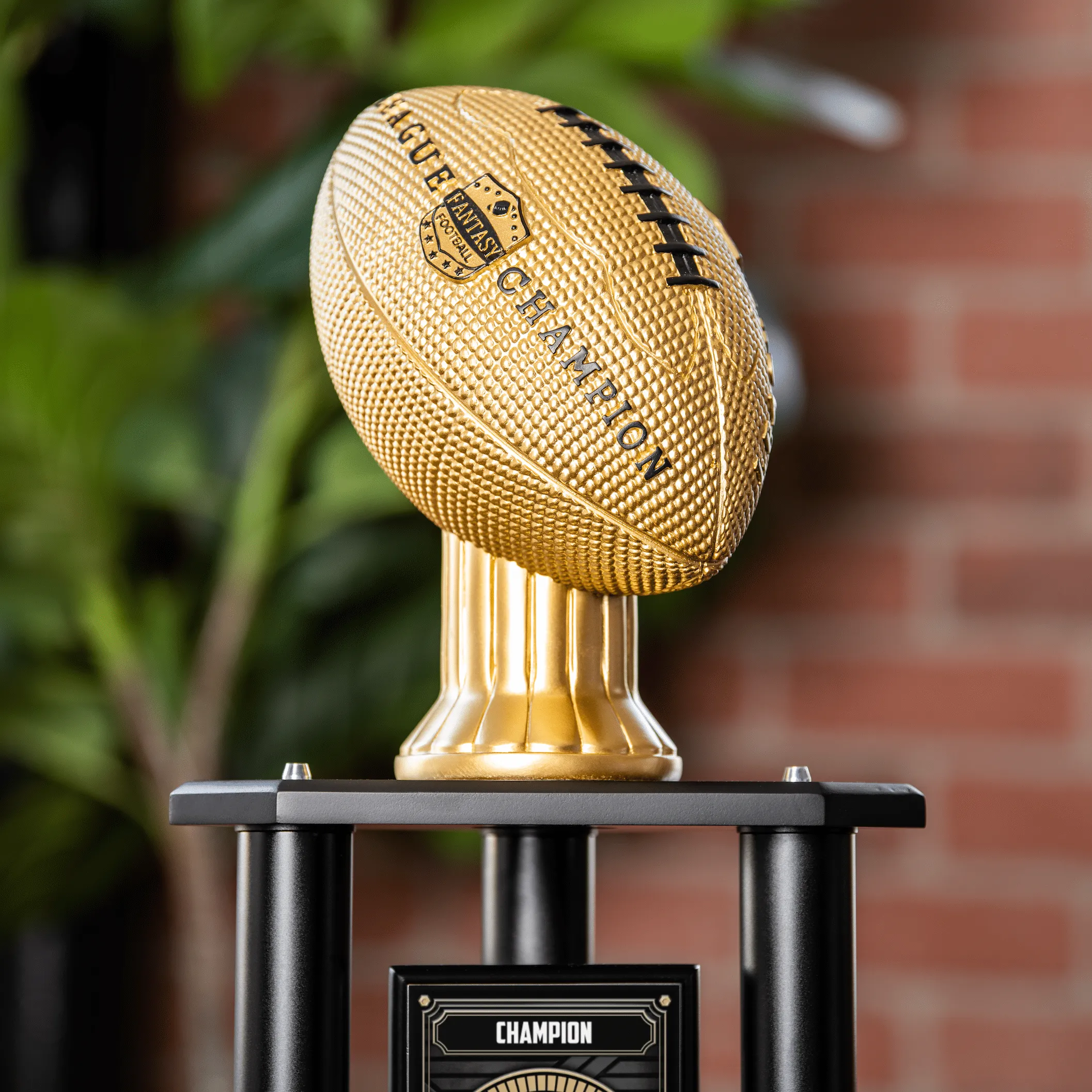 Vivid Football Trophy Topper - Gold