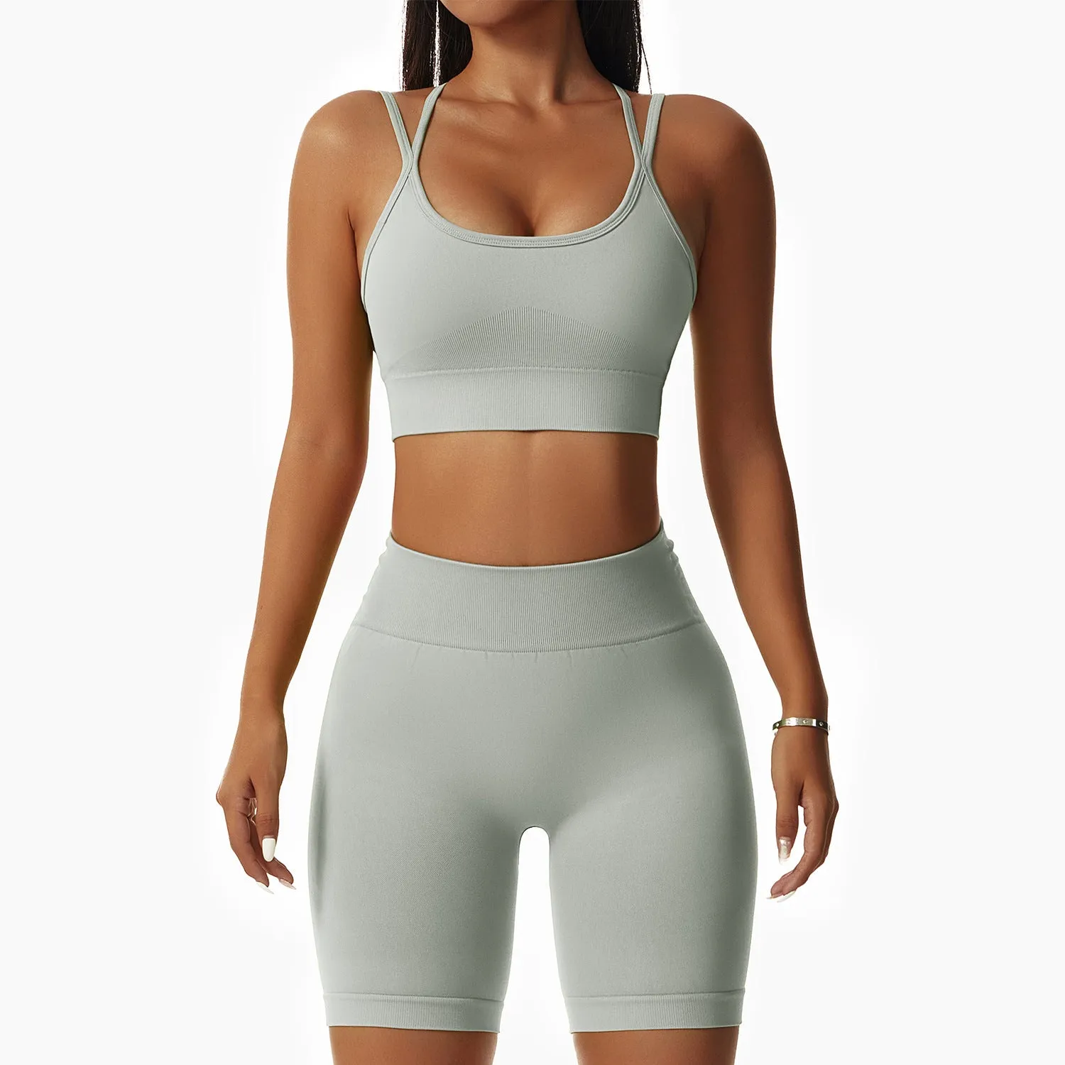 wholesale squat-proof workout short sets