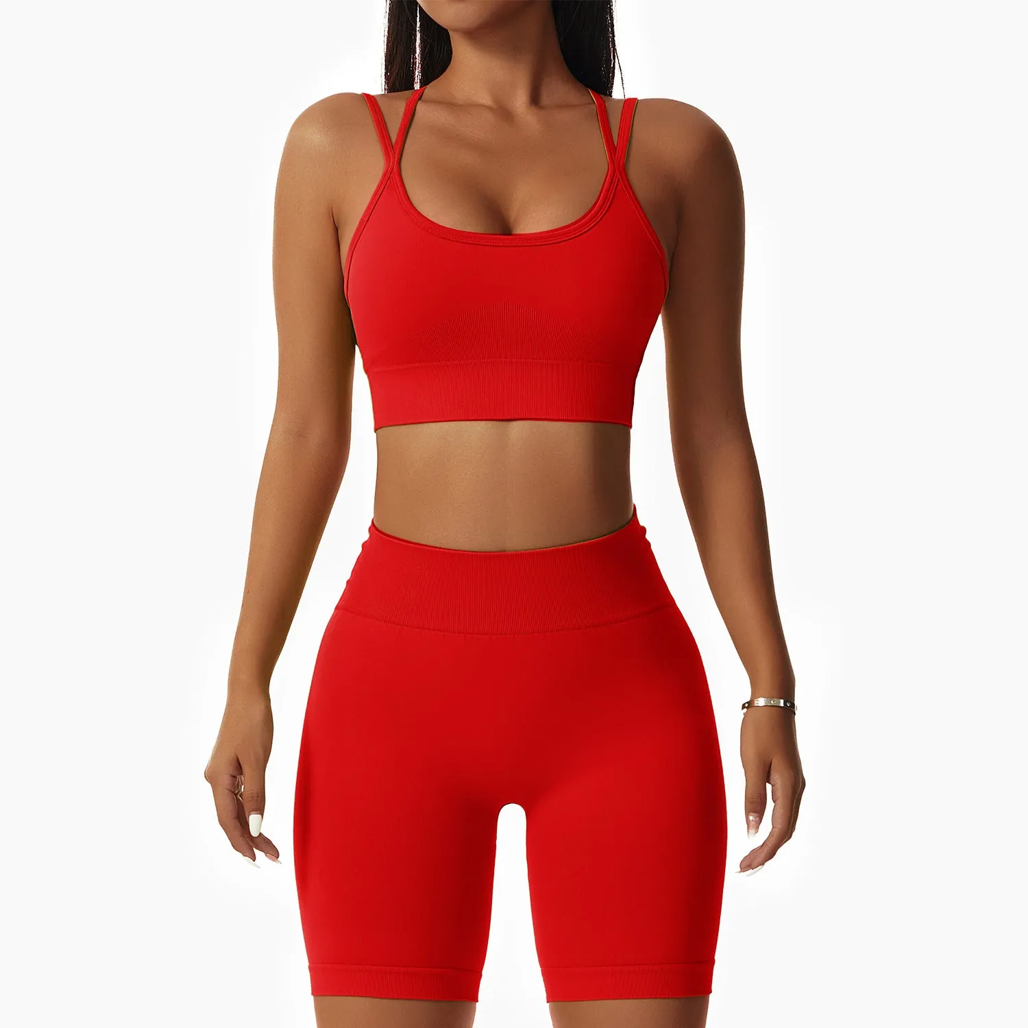 wholesale squat-proof workout short sets