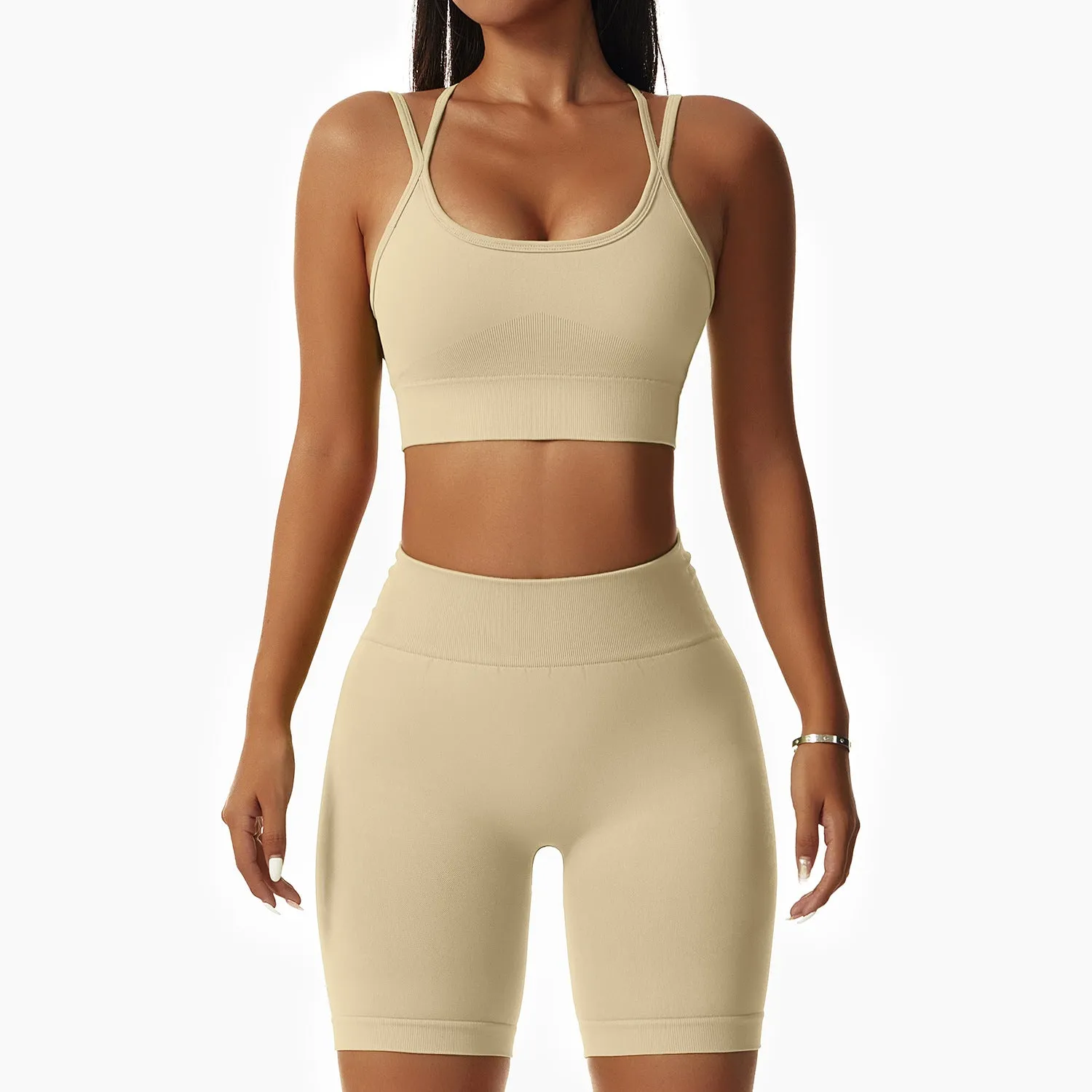 wholesale squat-proof workout short sets