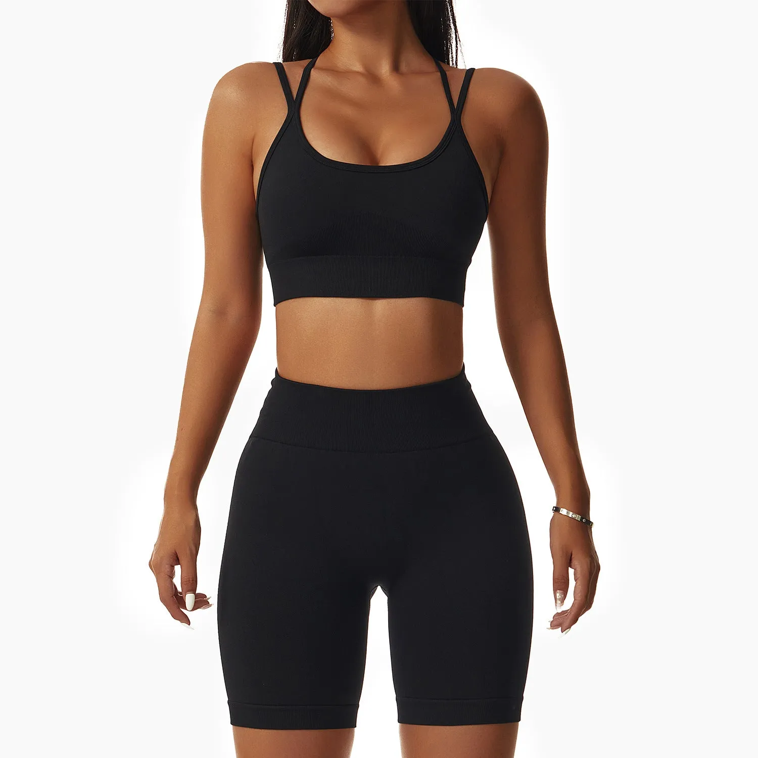 wholesale squat-proof workout short sets