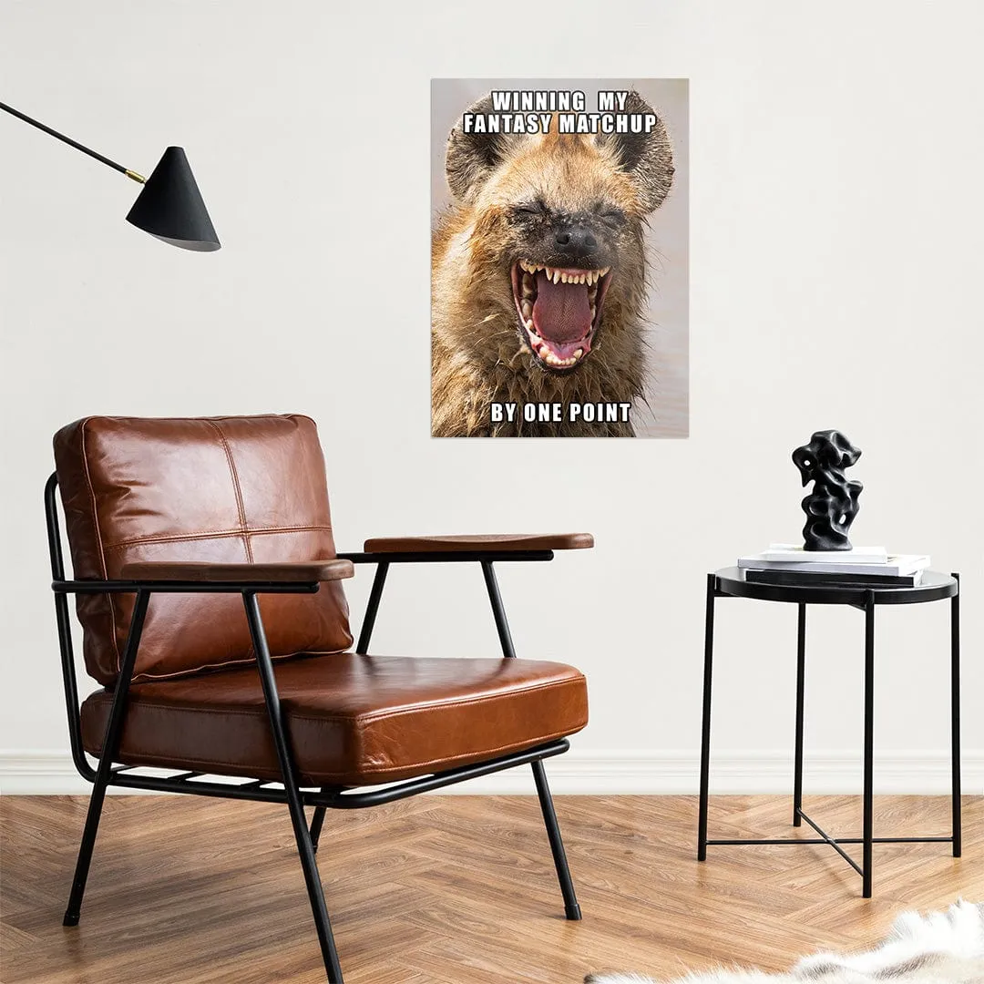 Winning By One Point - Metal Wall Art