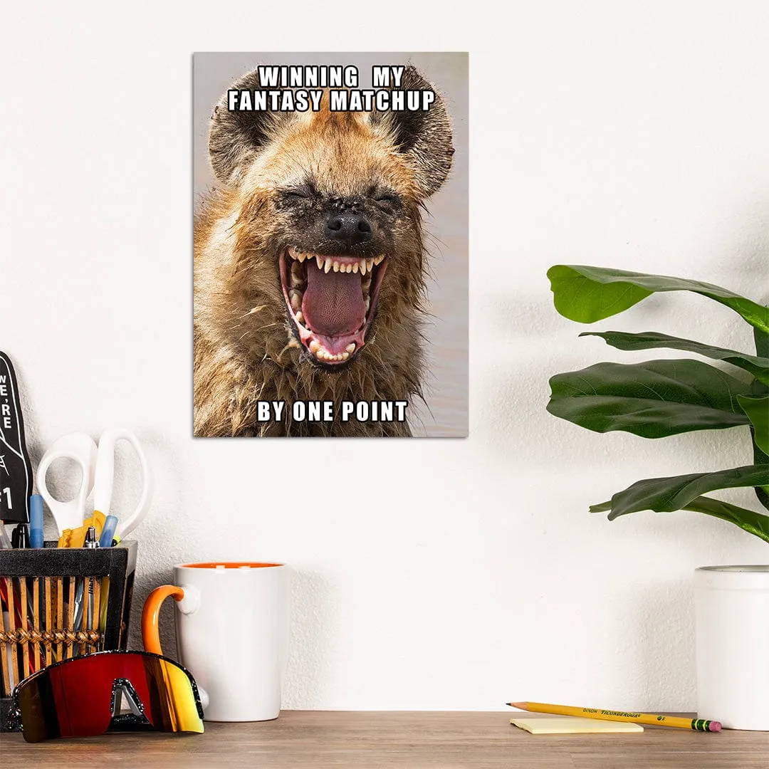 Winning By One Point - Metal Wall Art